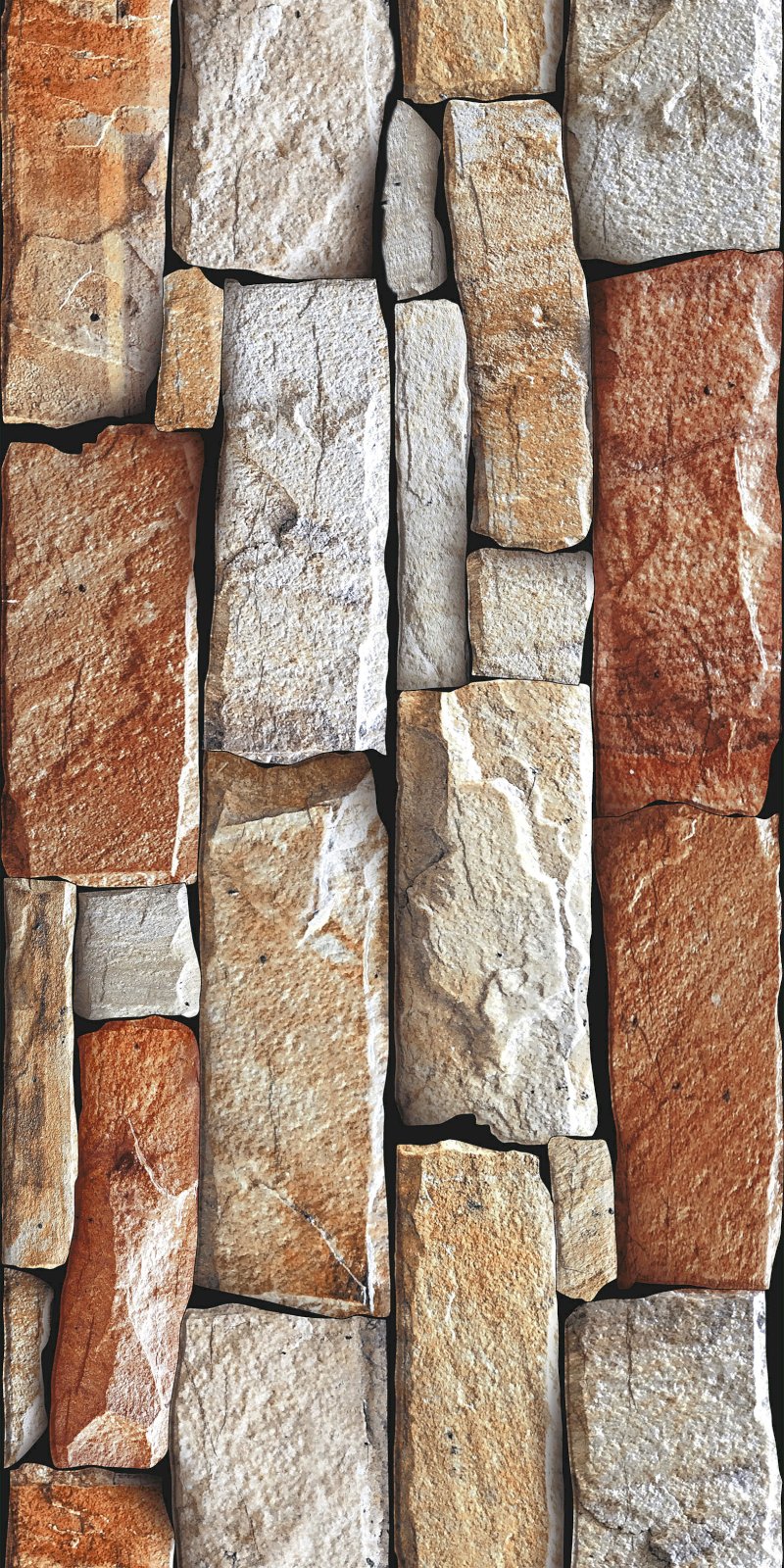 ASIA TILE 20X40 GRANADA BROWN EMB (TK)